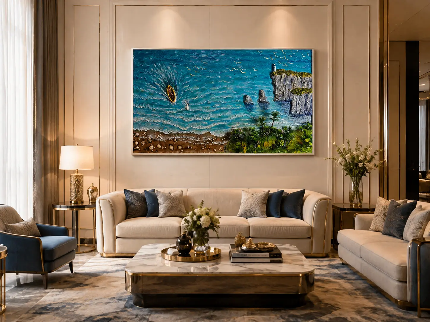 Luminous Ocean artwork shown in full
