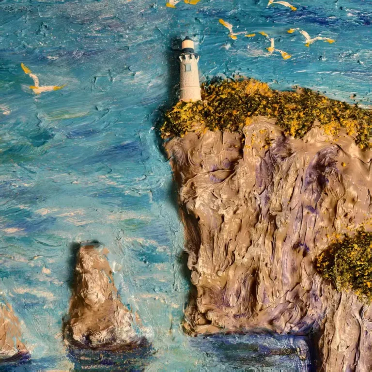 Luminous Ocean Cliff artwork